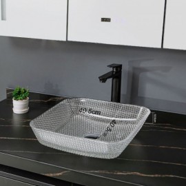 Transparent Glass Sink For Bathroom Toilet