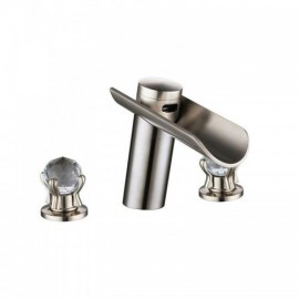 Modern Basin Faucet Brushed Gold/Chrome/Brushed Nickel Crystal Handle