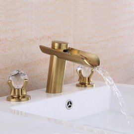 Modern Basin Faucet Brushed Gold/Chrome/Brushed Nickel Crystal Handle