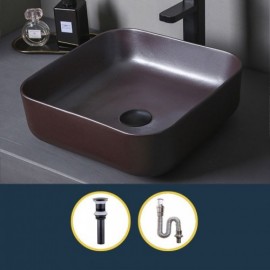 Coffee Ceramic Sink For Bathroom Toilet 4 Models