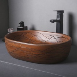 Industrial Retro Style Ceramic Sink For Bathroom Toilet