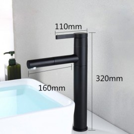 White/Black Ceramic Countertop Basin For Bathroom Optional Faucet