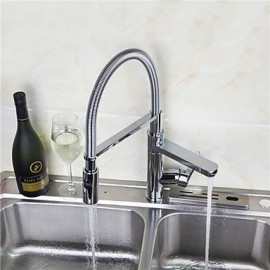 Deck Mounted Single Handle One Hole with Chrome Kitchen Tap