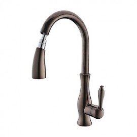 Deck Mounted Single Handle One Hole with Oil-rubbed Bronze Kitchen Tap