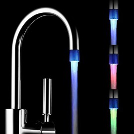 Battery-Free Stylish Water Powered Kitchen Colorful LED Tap Light