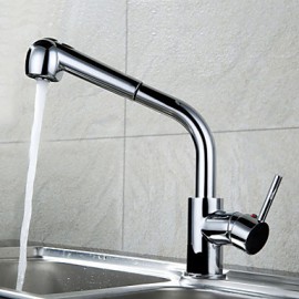 Deck Mounted Single Handle One Hole with Chrome Kitchen Tap