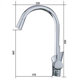 Centerset Single Handle One Hole with Chrome Kitchen Tap