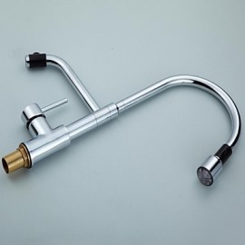 Contemporary Single Handle LED Pull-out Kitchen Tap