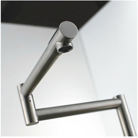 Rotatable Brushed Nickel Kitchen Tap Folding Single Handle Mixer Tap