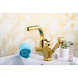 Total Copper Titanium Multifunction Face Basin Hot Cold Water Tap