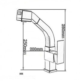 Deck Mounted Single Handle One Hole with Chrome Kitchen Tap