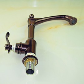 Deck Mounted Single Handle One Hole with Oil-rubbed Bronze Kitchen Tap