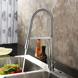 Deck Mounted Single Handle One Hole with Chrome Kitchen Tap