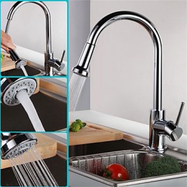 Deck Mounted Single Handle One Hole with Chrome Kitchen Tap - Faucet Shop