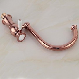 Deck Mounted Single Handle One Hole with Rose Gold Kitchen Tap