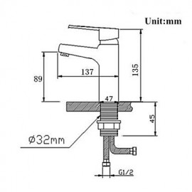 American Standard Deck Mounted Single Handle One Hole with Chrome Kitchen Tap