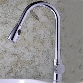 Deck Mounted Single Handle One Hole with Chrome Kitchen Tap