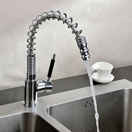 Deck Mounted Single Handle One Hole with Chrome Kitchen Tap