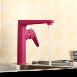 Kitchen Tap Centerset with Painting Single Handle One Hole