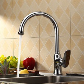 Kitchen Tap Centerset with Chrome Single Handle One Hole