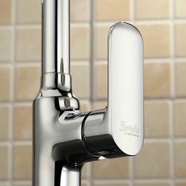 Kitchen Tap Centerset with Chrome Single Handle One Hole