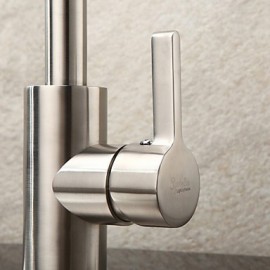 Kitchen Tap Centerset with Brushed Single Handle One Hole