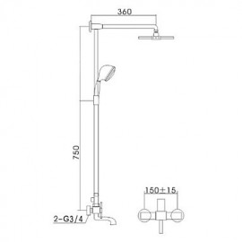 Shower Tap Antique Handshower Included Brass Antique Brass