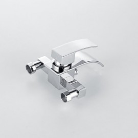 Modern Waterfall Widerspread Tap With Hand Shower In-Wall Bath Taps