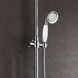 Shower Tap Contemporary Rain Shower / Handshower Included Brass Chrome