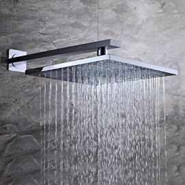 Contemporary Chrome Brass Shower Tap with Air Injection Technology Shower Head