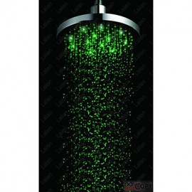 8 Inch LED Shower With 3 Color Changing LED Rainfall Shower