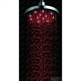 8 Inch LED Shower With 3 Color Changing LED Rainfall Shower