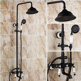 Shower Tap Antique Handshower Included / Rain Shower Brass Oil-rubbed Bronze