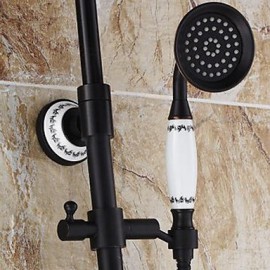 Shower Tap Antique Handshower Included / Rain Shower Brass Oil-rubbed Bronze