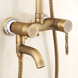 Shower Tap Traditional Rain Shower / Handshower Included Brass Antique Brass