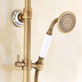 Shower Tap Traditional Rain Shower / Handshower Included Brass Antique Brass