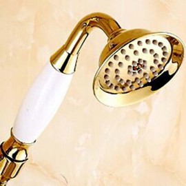 Shower Tap Traditional Handshower Included / Rain Shower Brass Ti-PVD