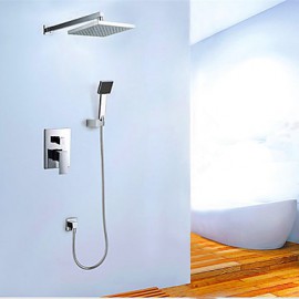 Shower Tap Contemporary Rain Shower / Handshower Included Brass Chrome