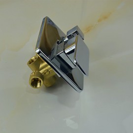 Shower Tap Contemporary Rain Shower / Handshower Included Brass Chrome