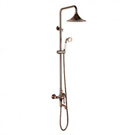 Shower Tap Antique Rain Shower / Handshower Included Brass Rose Gold