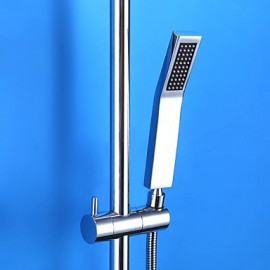 Shower Tap Contemporary Thermostatic / Rain Shower / Handshower Included Brass Chrome