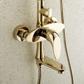 Shower Tap Antique Rain Shower / Handshower Included Brass Ti-PVD